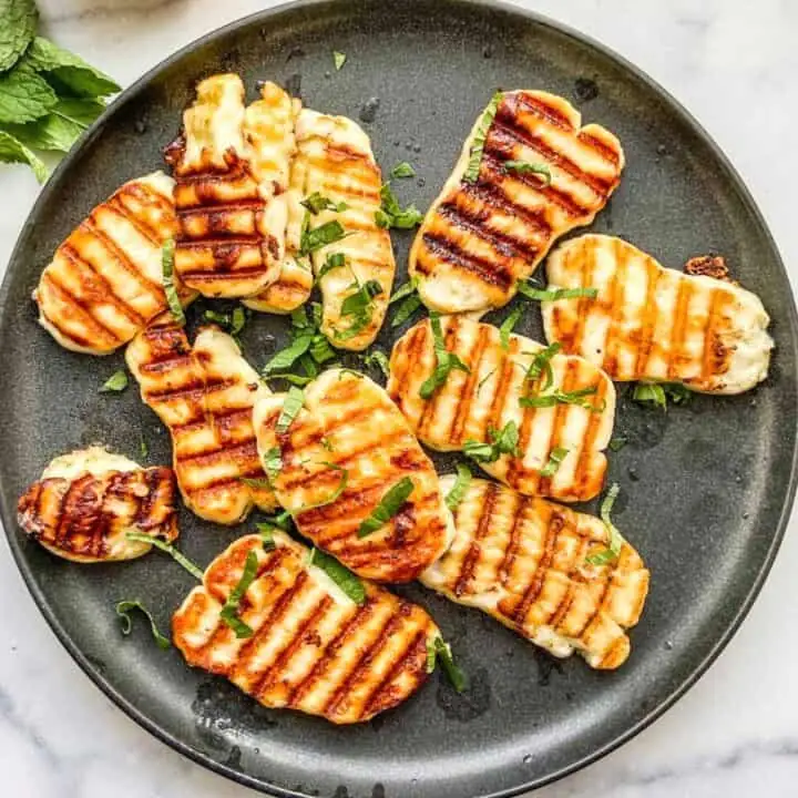 grilled halloumi
