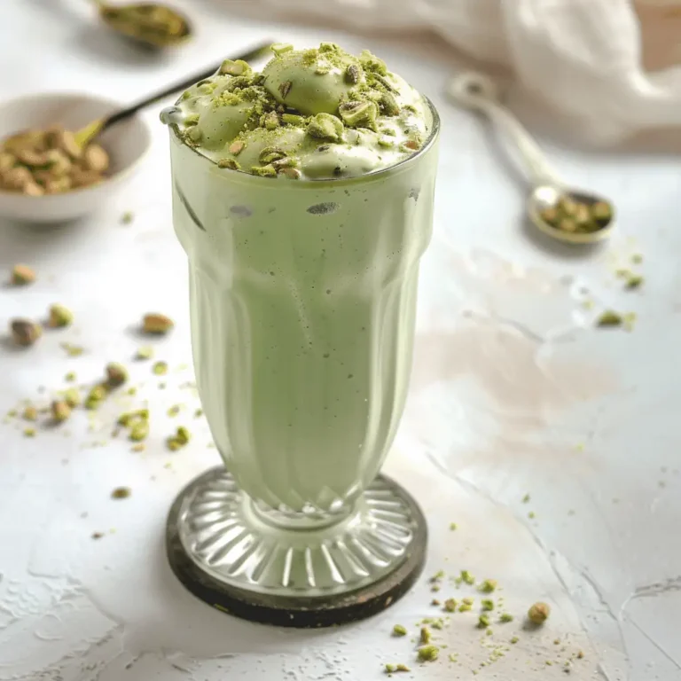 pistachio milkshake
